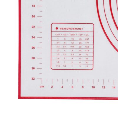 Siliconen bakmat met meeteenheden